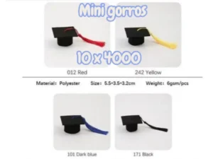 Mini Gorros de Graduación