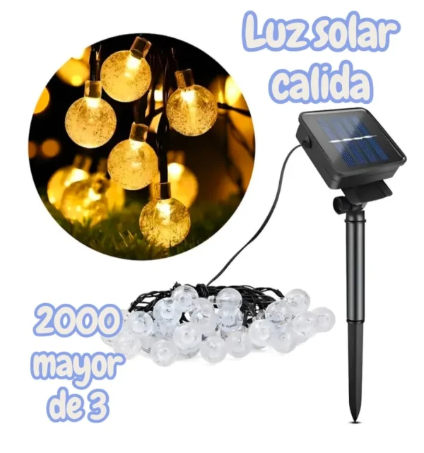 Luces Solares Cálidas