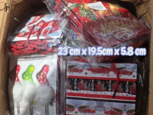 Bolsas Navideñas Cartón Duro