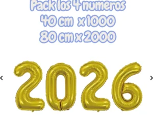 Globos Metálicos Números 2026 Globos Metálicos Números 2026