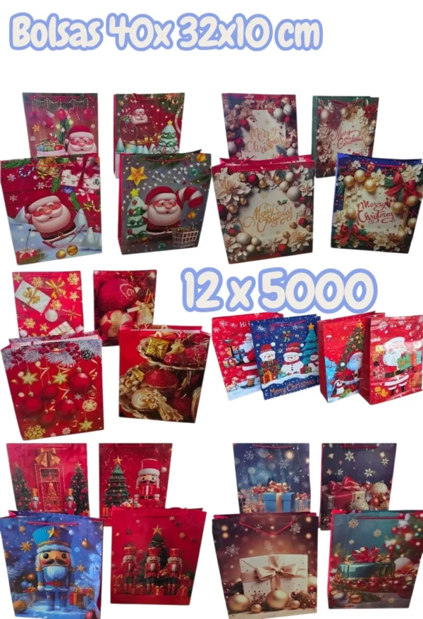 Bolsas Navideñas Grandes